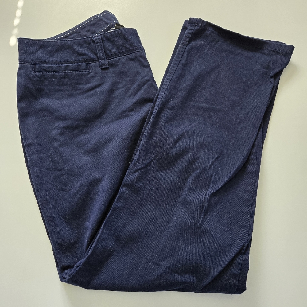 Lane Bryant Navy Blue Casual Pants Size 16 Average Nautical Office